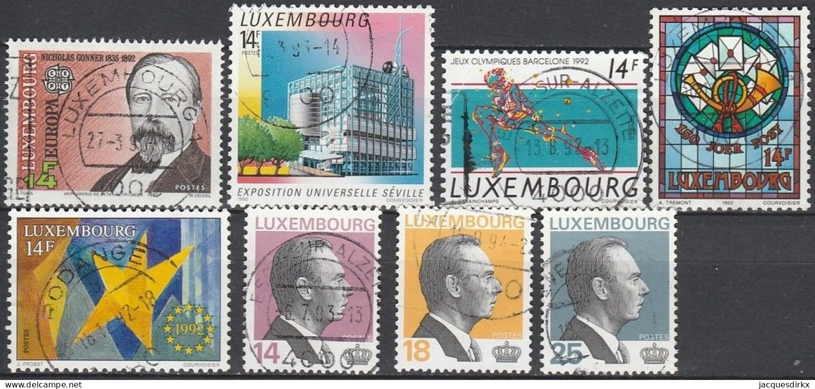 Luxembourg    .   Y&T     .    8  Timbres    .    O     .      Oblitéré - Usati
