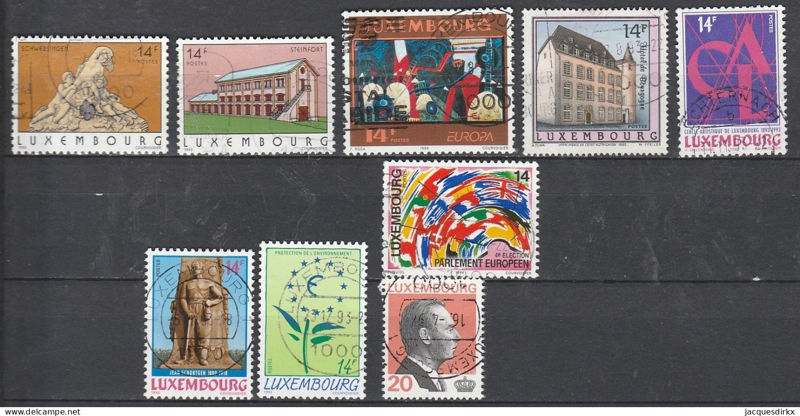 Luxembourg    .   Y&T     .   9  Timbres    .    O     .      Oblitéré - Used Stamps