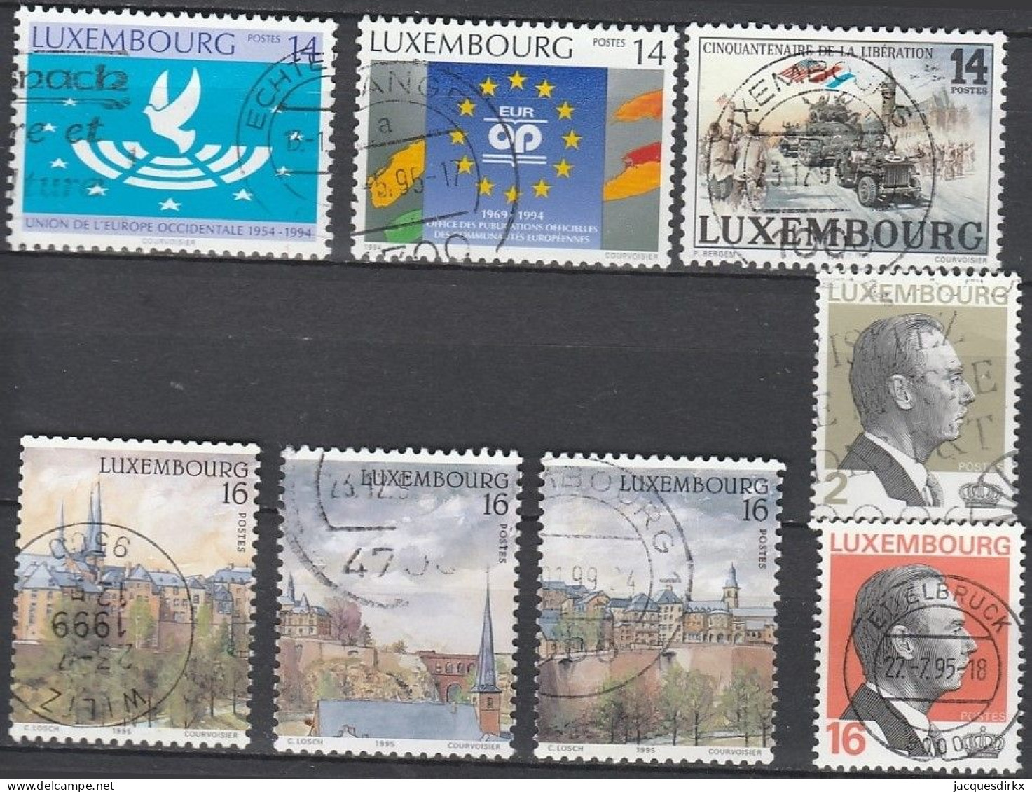 Luxembourg    .   Y&T     .    8  Timbres    .    O     .      Oblitéré - Oblitérés