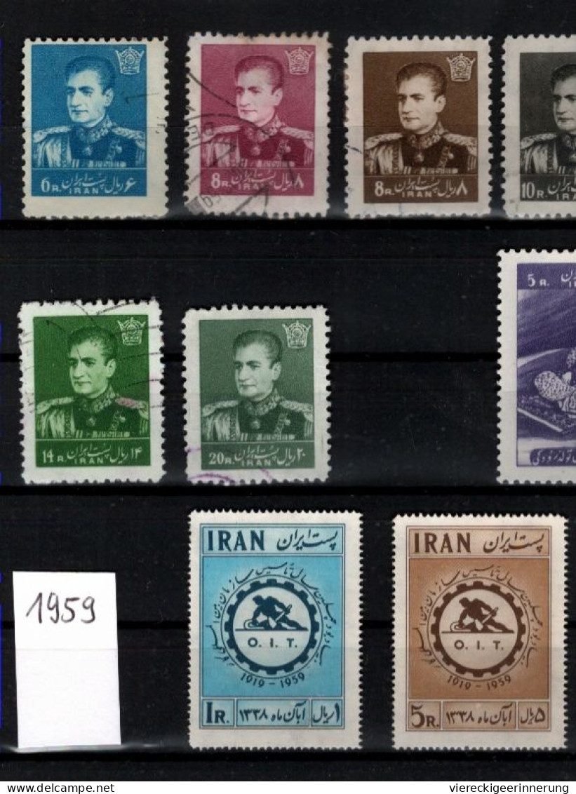 ! 1958-1959 Lot Of 32 Old Stamps From Persia, Persien, Iran - Irán