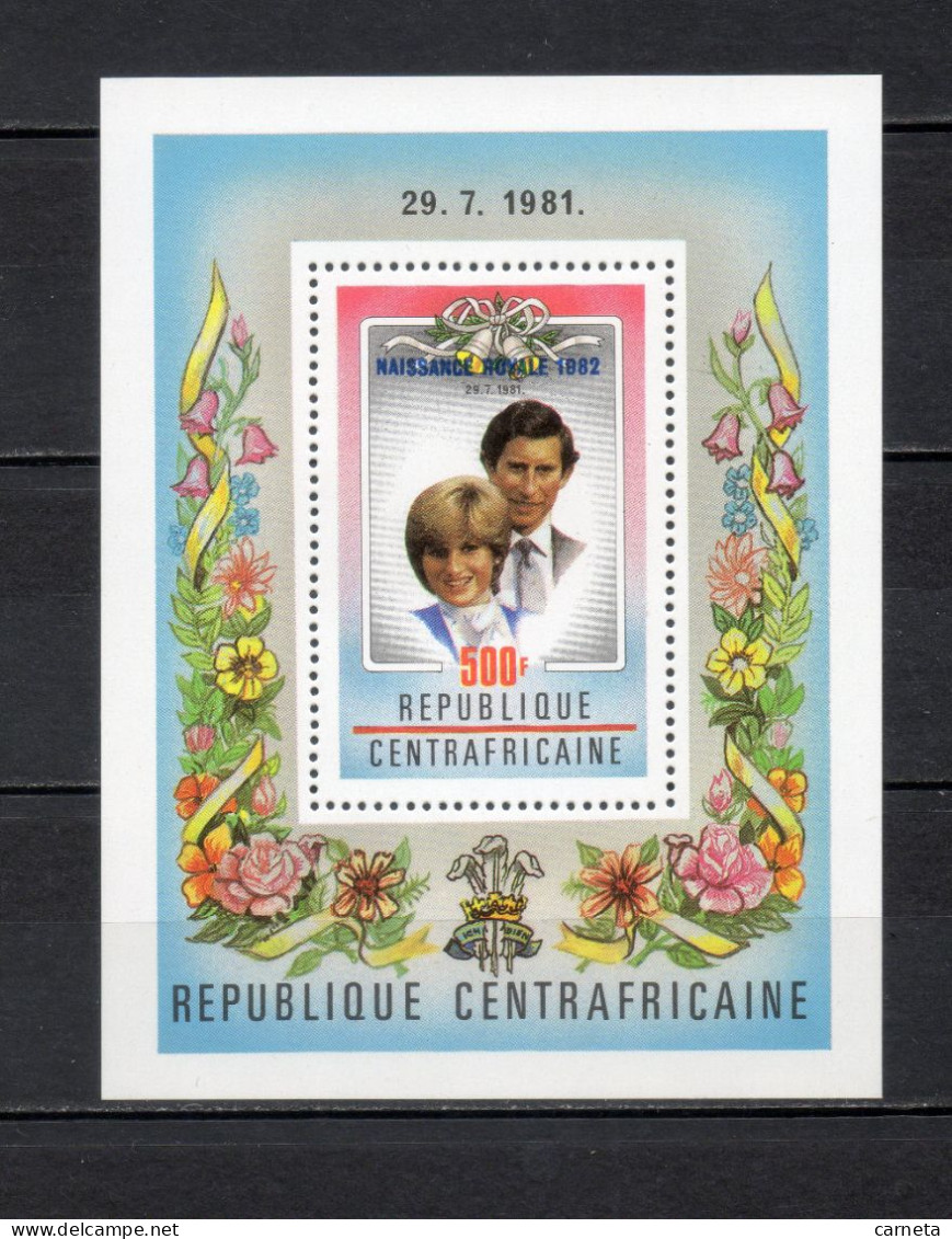 CENTRAFRIQUE BLOC  N° 58   NEUF SANS CHARNIERE  COTE 6.00€    NAISSANCE LADY DIANA PRINCE CHARLES - Centrafricaine (République)