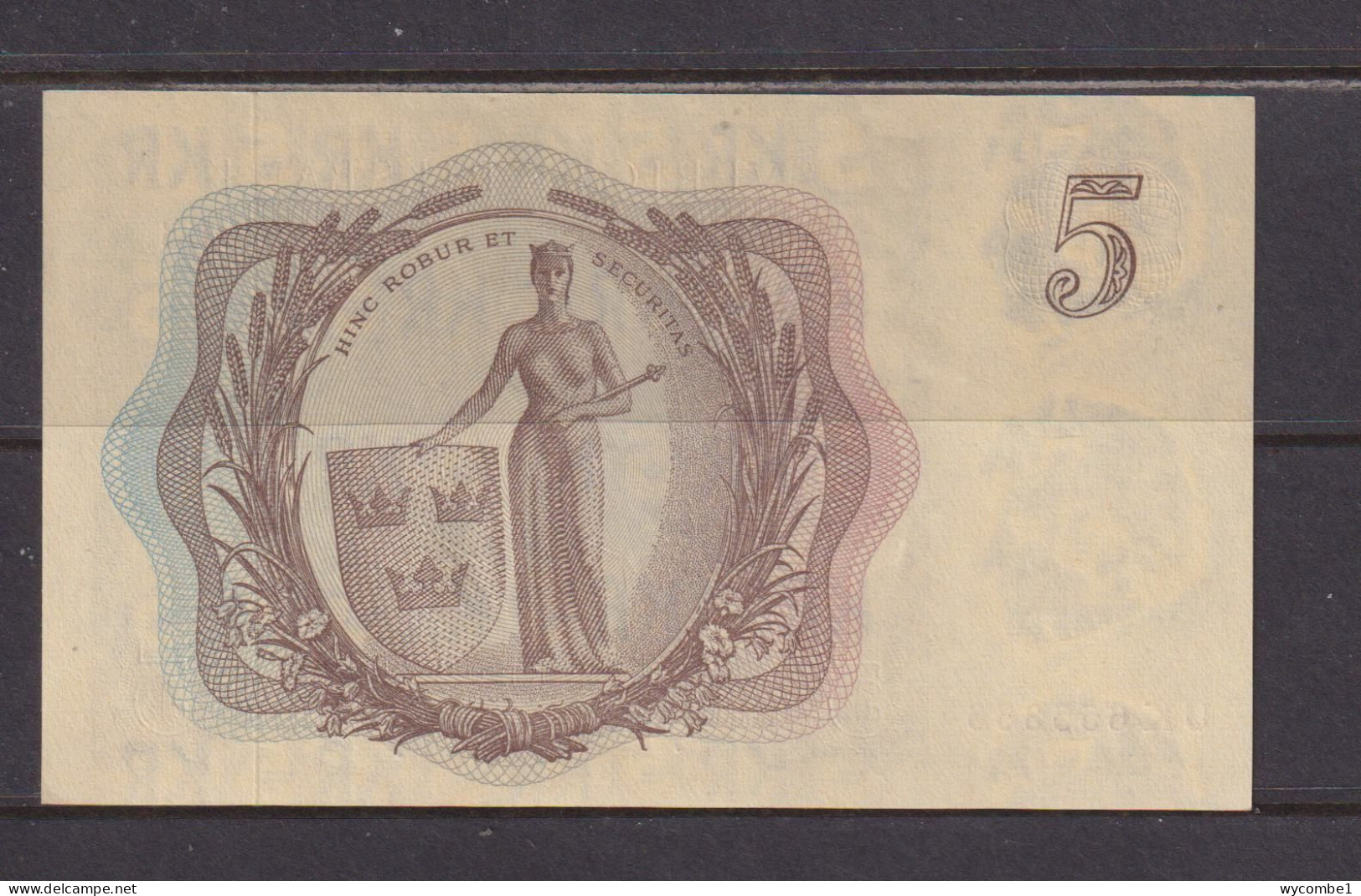 SWEDEN - 1963 5 Kronor AUNC/UNC Banknote As Scans - Sweden