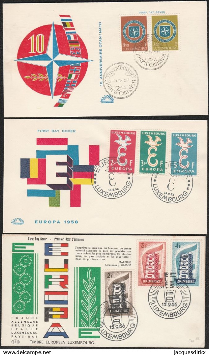 Luxembourg    .   16  FDC 's   (6 Scans)     .     O    .   Oblitéré - FDC