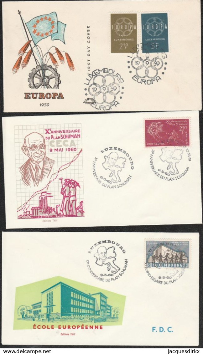 Luxembourg    .   16  FDC 's   (6 Scans)     .     O    .   Oblitéré - FDC