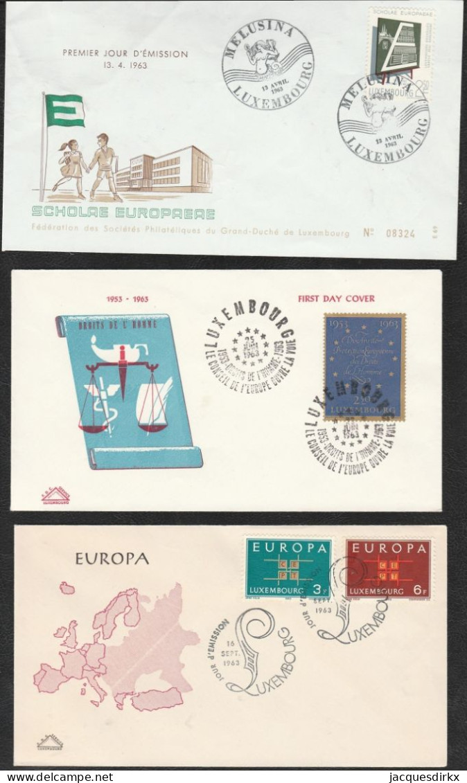 Luxembourg    .   16  FDC 's   (6 Scans)     .     O    .   Oblitéré - FDC