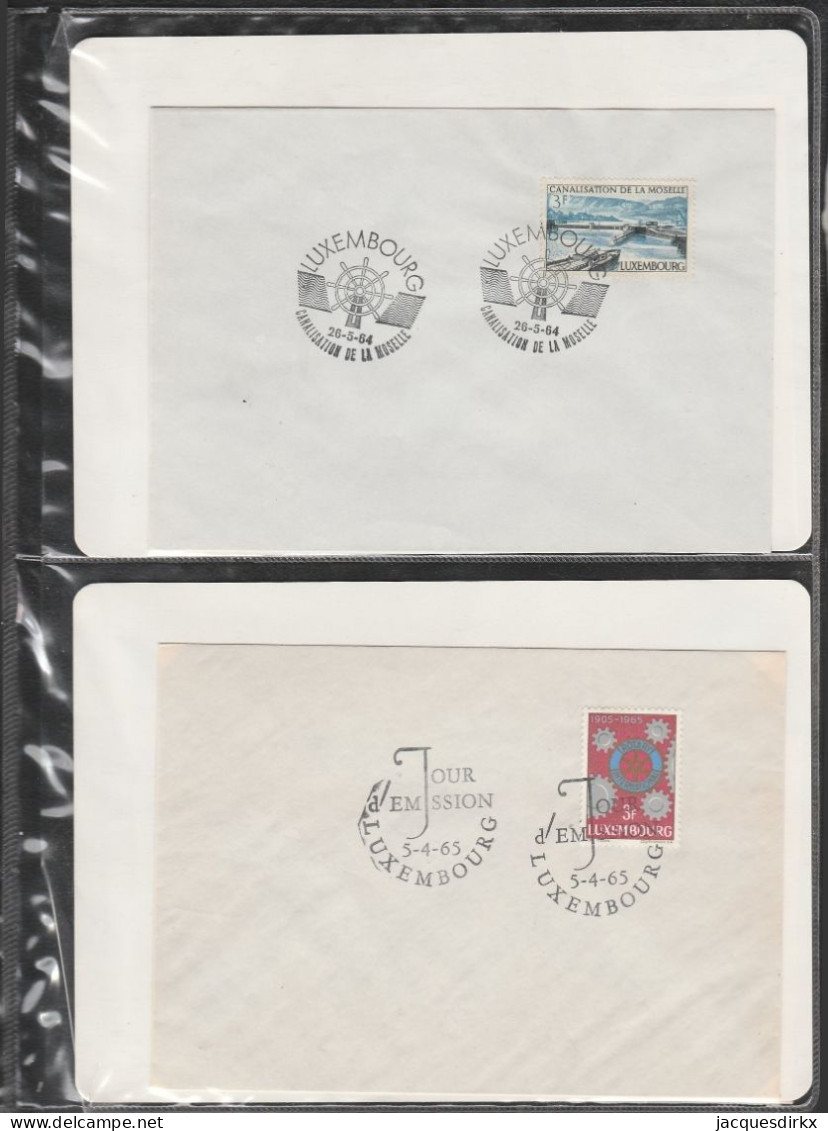 Luxembourg    .   16  FDC 's   (6 Scans)     .     O    .   Oblitéré - FDC
