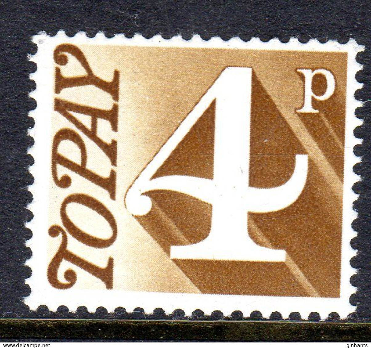 GREAT BRITAIN GB - 1970 POSTAGE DUE 4p STAMP FINE MNH ** SG D81 - Strafportzegels