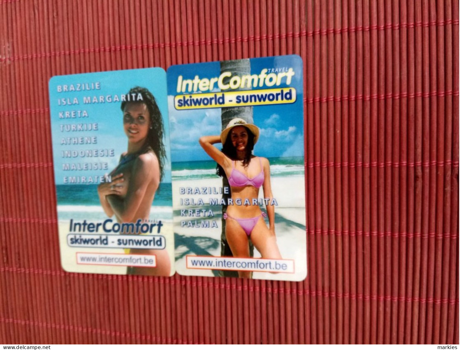 Intercomfort Girl 2 Prepaidcards Sratch &Phone Used Rare - [2] Prepaid & Refill Cards