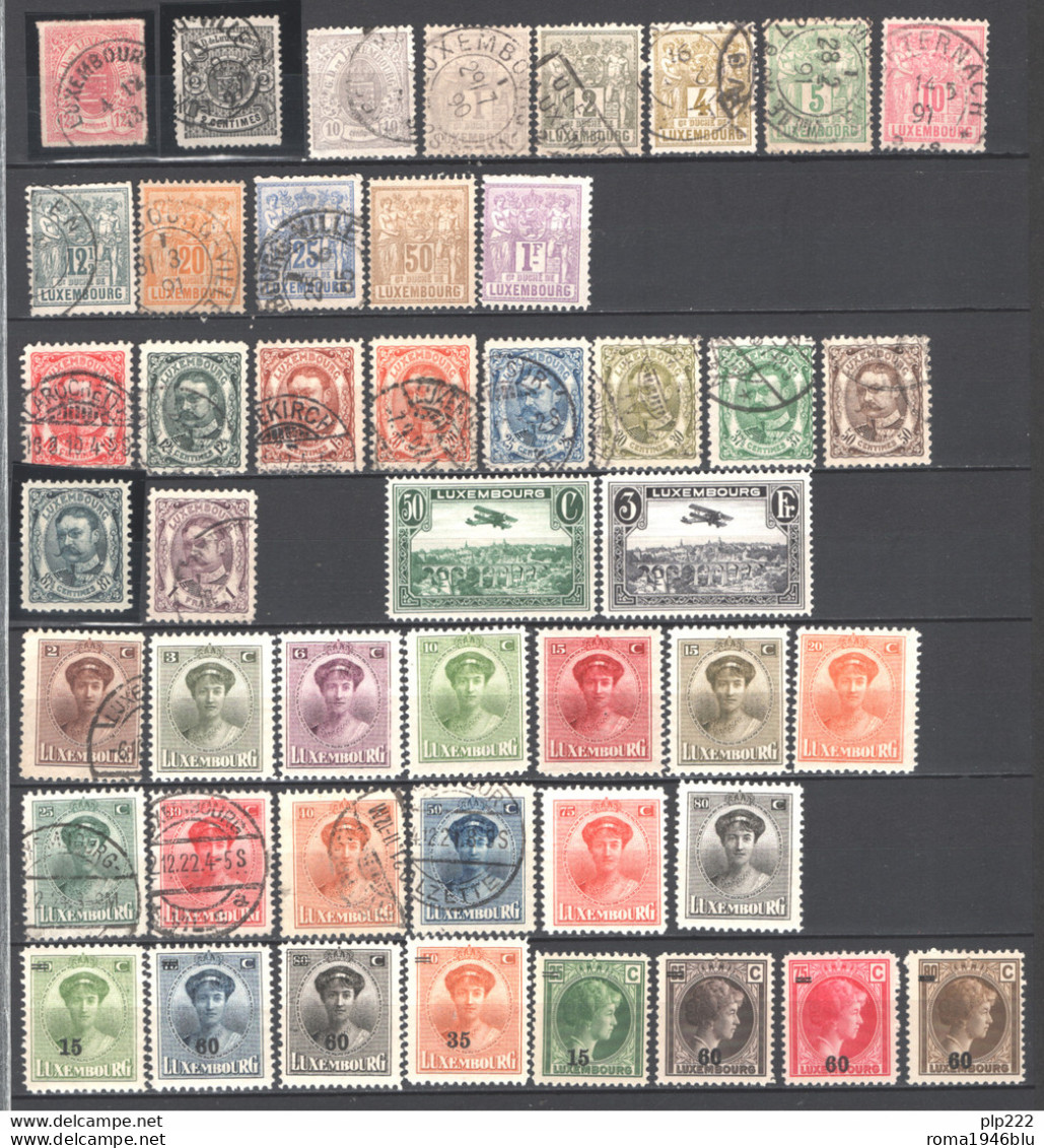 Lussemburgo 1865/1925 46 Val. */O/MH/Used VF/F - Collections