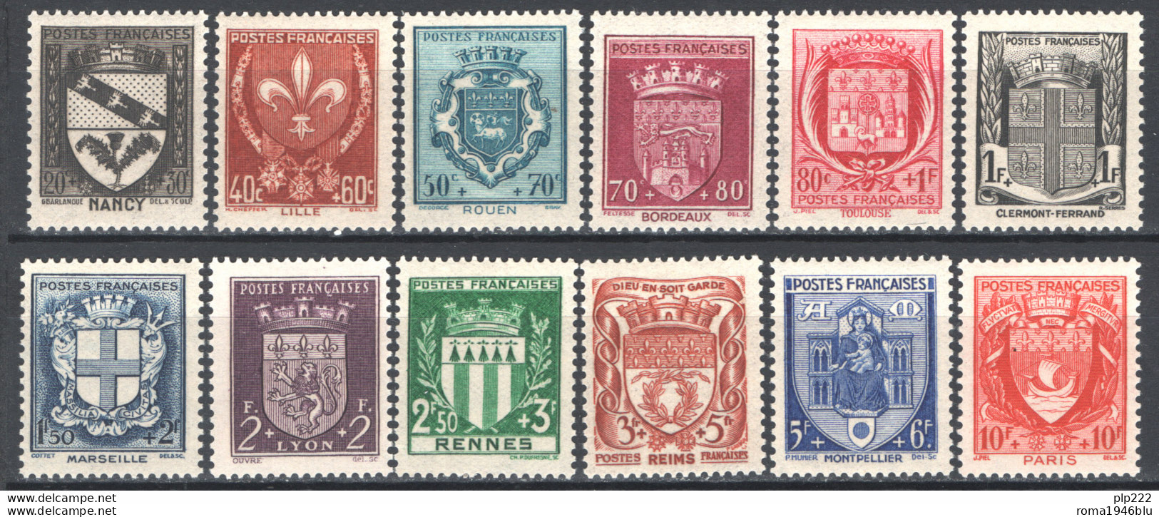 Francia 1941 Unif.526/37 **/MNH VF/F - Nuevos