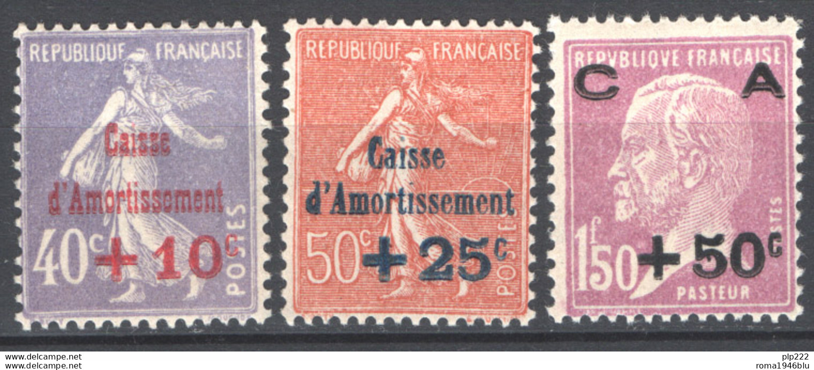 Francia 1928 Unif.249/51 **/MNH VF/F - Neufs