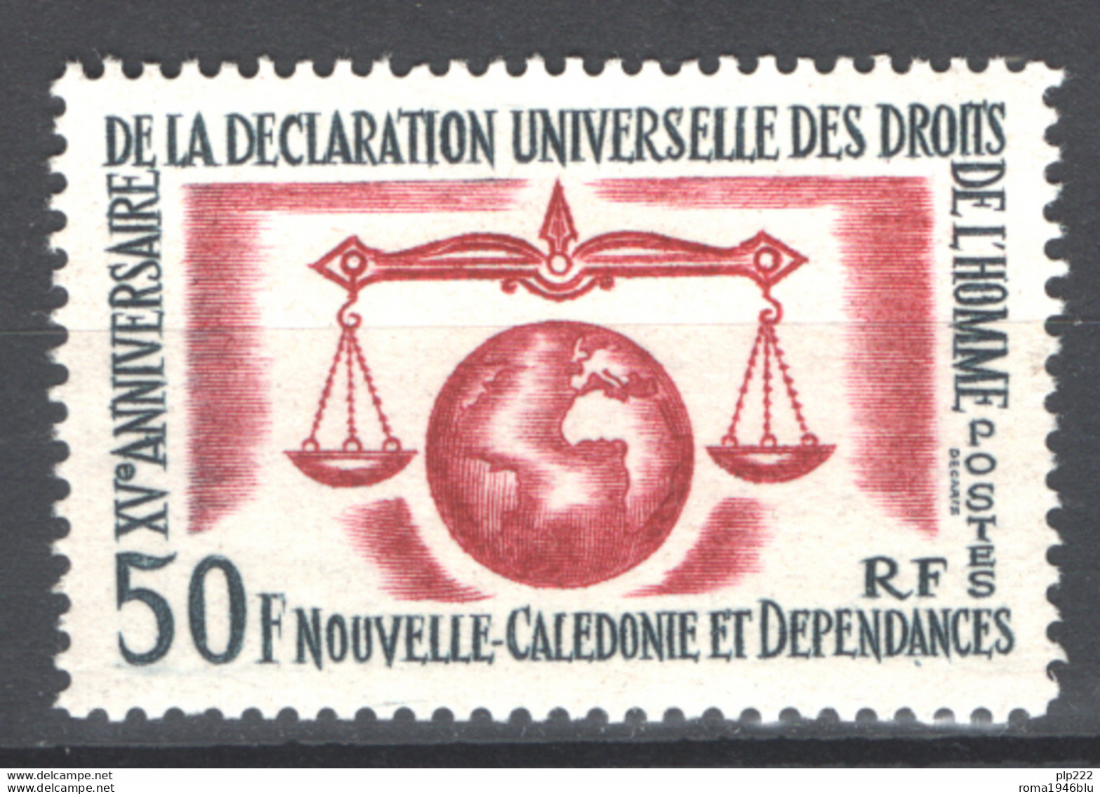 Nuova Caledonia 1963 Unif.313 **/MNH VF - Unused Stamps
