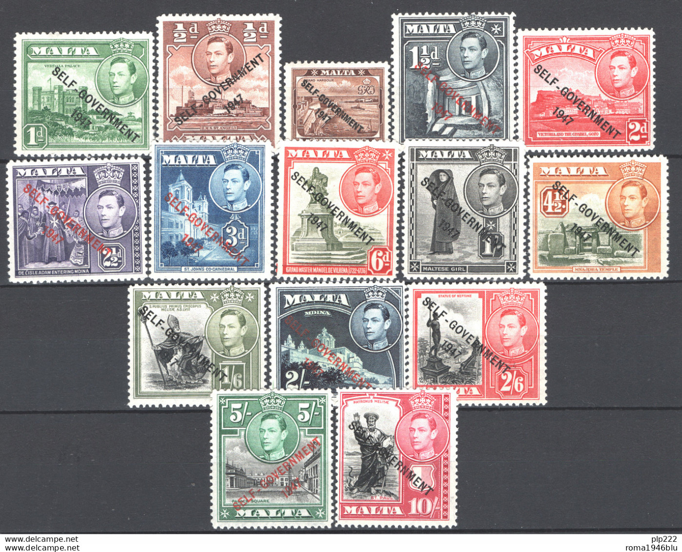 Malta 1948 Unif.201/15 **/MNH VF/F - Malta