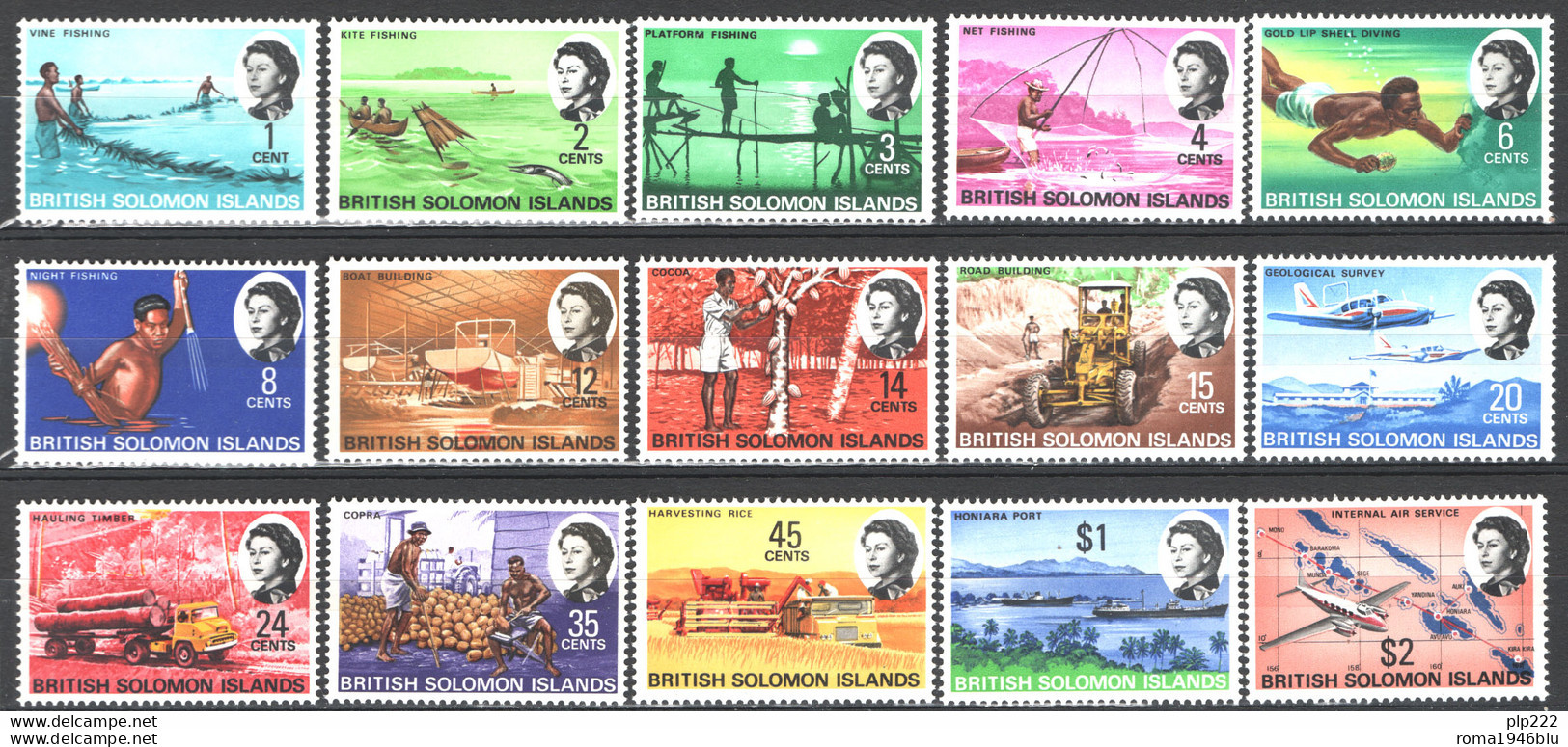 Salomon 1968 Y.T.161/75 **/MNH VF - Salomonen (...-1978)