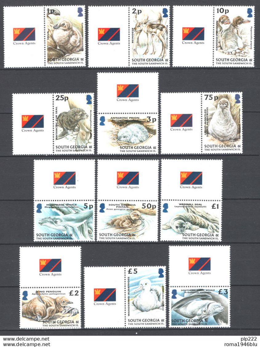 Falkland Dep. Georgia Del Sud 2004 Y.T.381/92 With Tab **/MNH  VF - Géorgie Du Sud