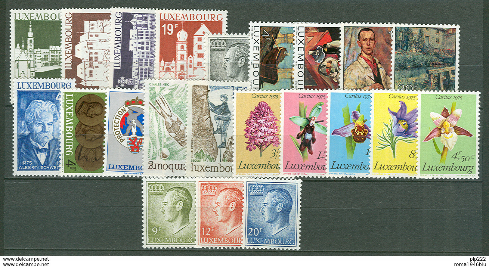 Lussemburgo 1975 Annata Completa / Complete Year **/MNH VF - Full Years