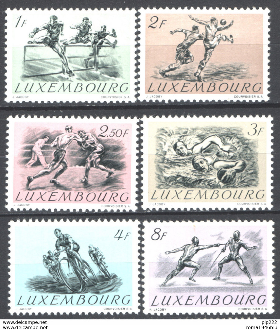 Lussemburgo 1952 Unif.455/60 **/MNH VF - Nuevos