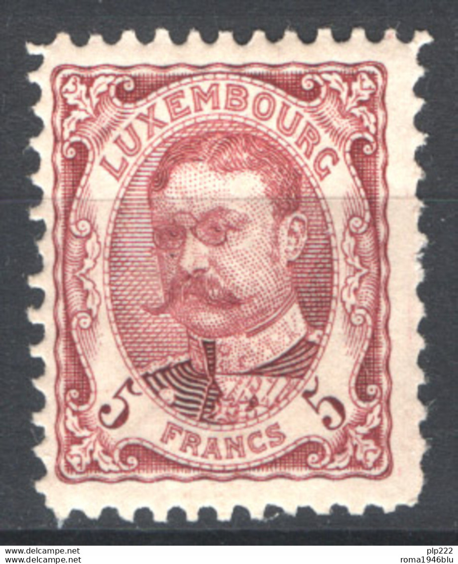 Lussemburgo 1906 Unif.85 */MH VF/F - 1906 Guillaume IV