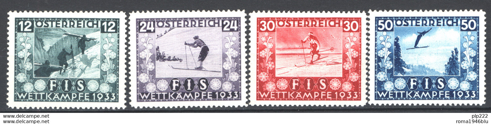 Austria 1933 Unif.426/29 **/MNH VF - Unused Stamps