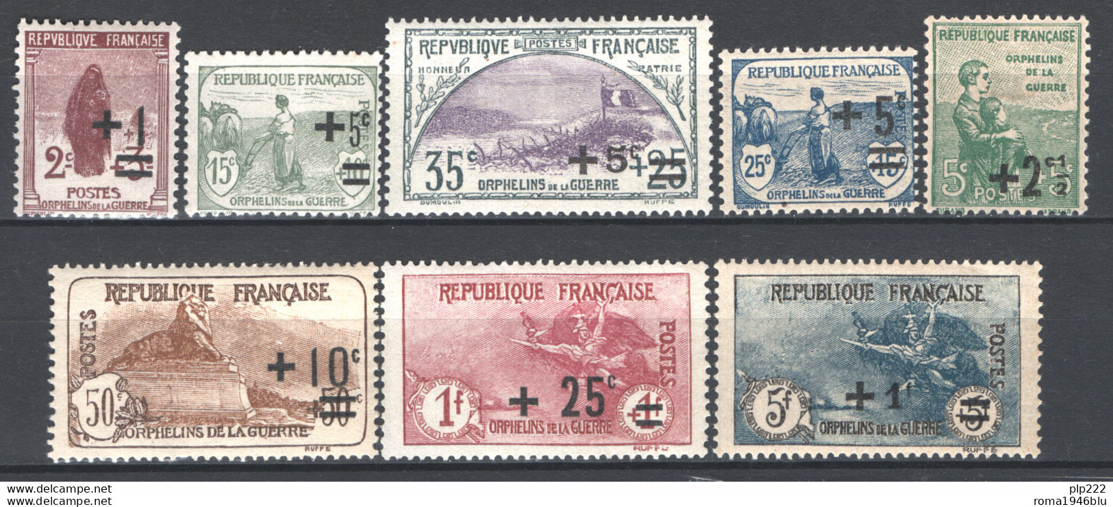 Francia 1922 Unif.162/69 **/MNH VF/F - Unused Stamps