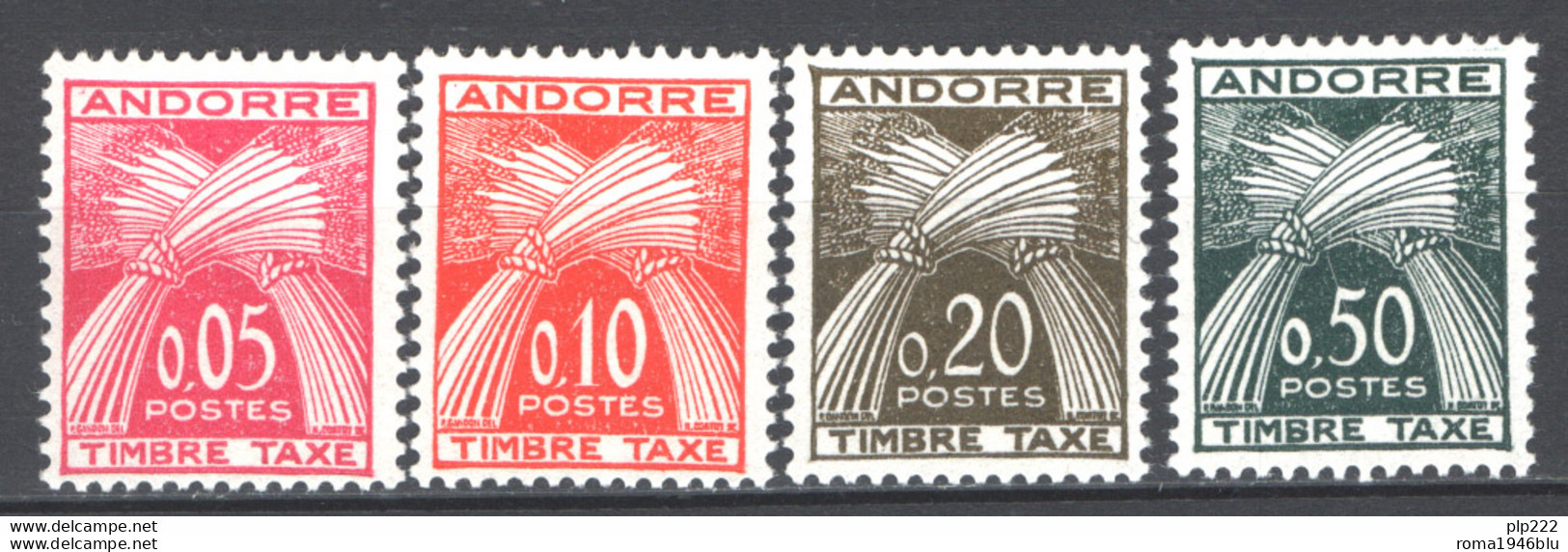 Andorra 1961 Segnatasse Unif.S2/45 **/MNH VF/F - Nuovi