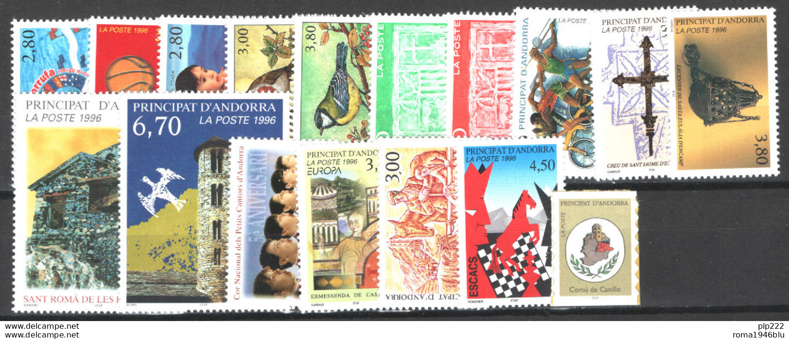 Andorra 1996 Annata Completa / Complete Year Set **/MNH VF - Ganze Jahrgänge