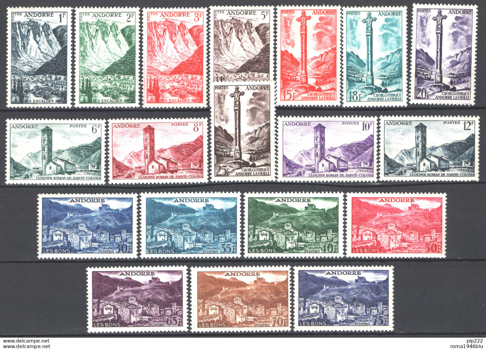 Andorra 1955 Unif.138/53 **/MNH VF - Ungebraucht