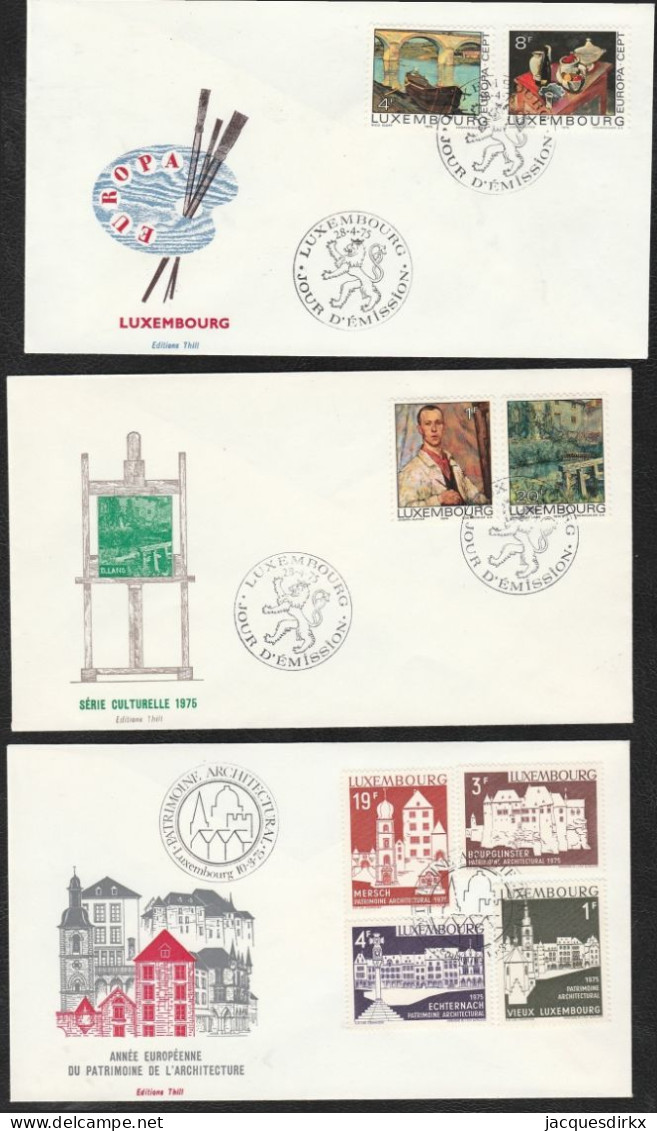 Luxembourg    .   18  FDC 's   (6 Scans)     .     O    .   Oblitéré - FDC