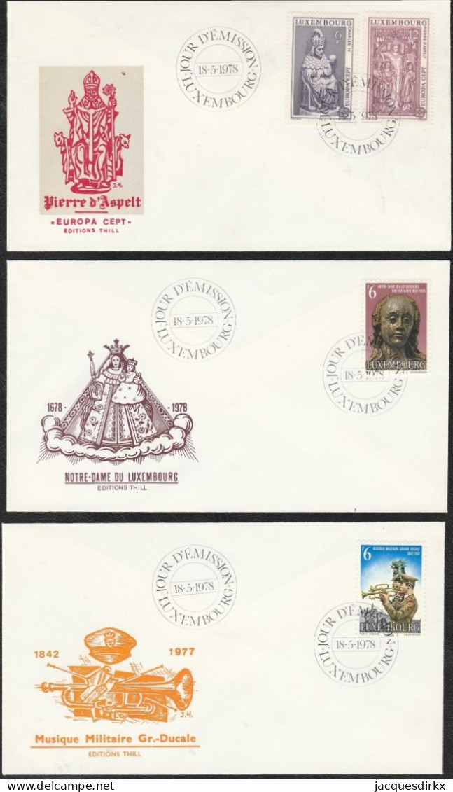 Luxembourg    .   18  FDC 's   (6 Scans)     .     O    .   Oblitéré - FDC