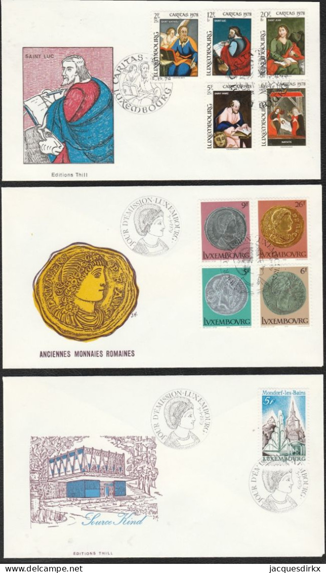 Luxembourg    .   18  FDC 's   (6 Scans)     .     O    .   Oblitéré - FDC