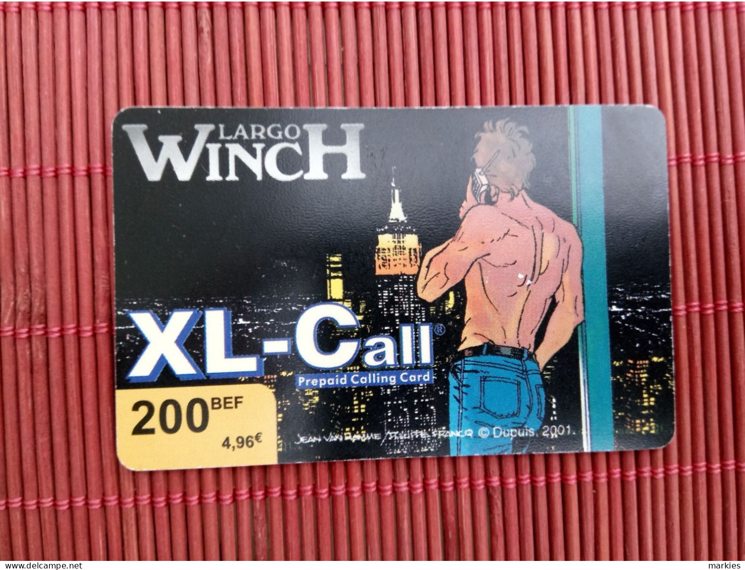 LARGO WINCH PHONECARD USED Rare - BD