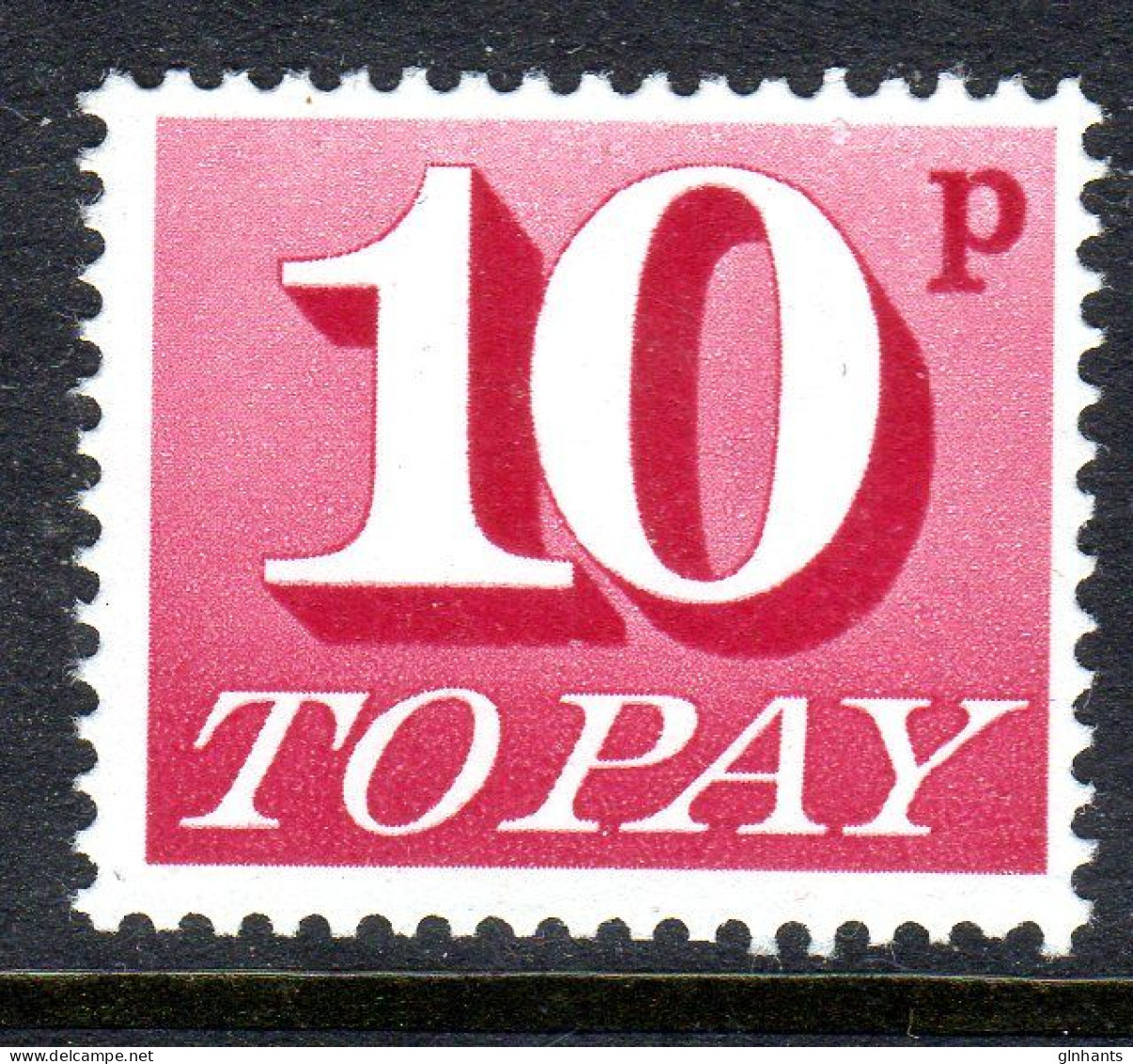 GREAT BRITAIN GB - 1970 POSTAGE DUE 10p STAMP FINE MNH ** SG D84 - Impuestos