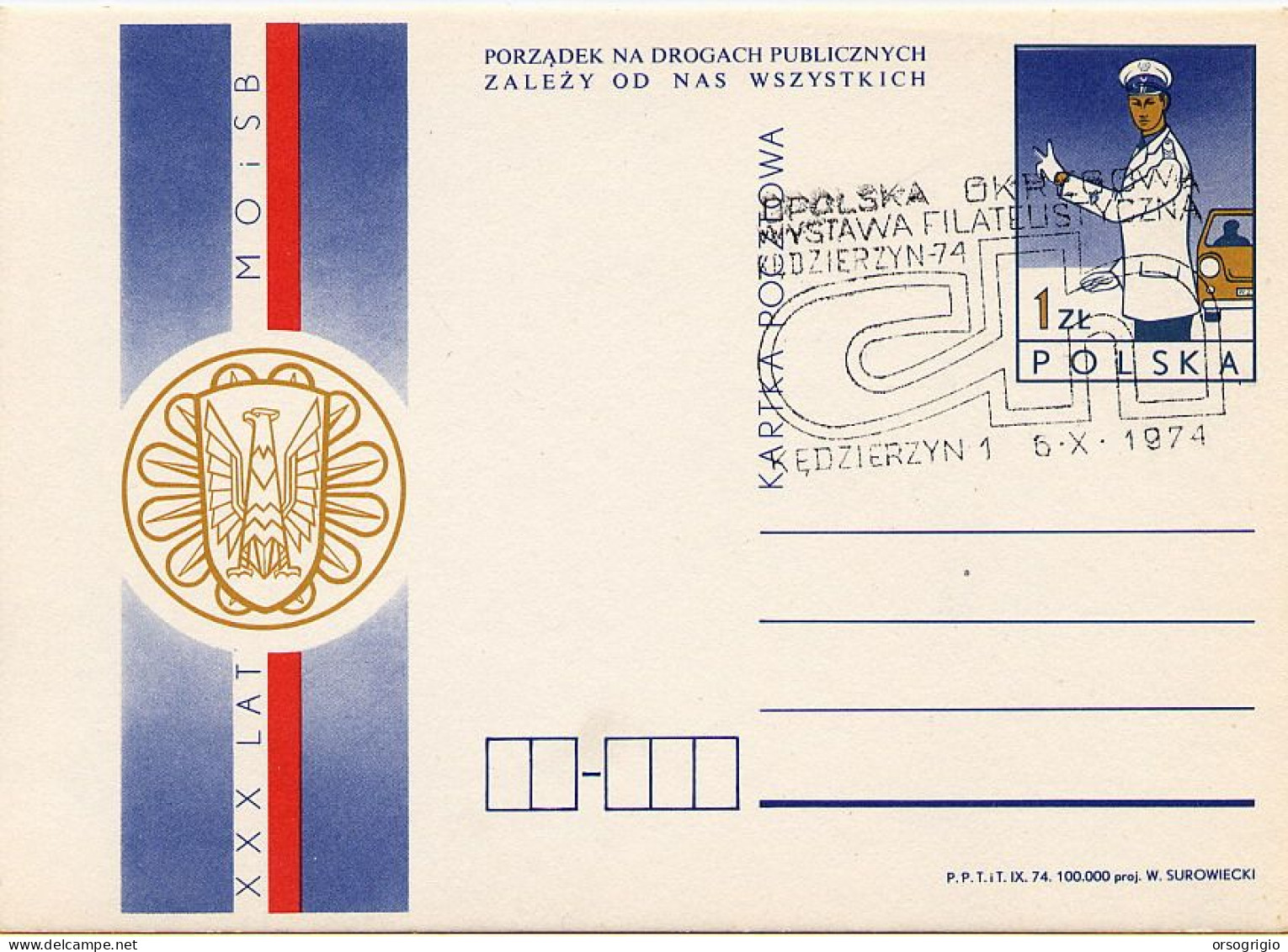 POLONIA POLSKA -  Cartolina Intero Postale -  SICUREZZA STRADALE - Accidents & Sécurité Routière