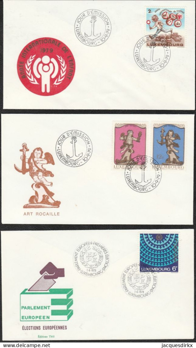 Luxembourg    .   18  FDC 's   (6 Scans)     .     O    .   Oblitéré - FDC