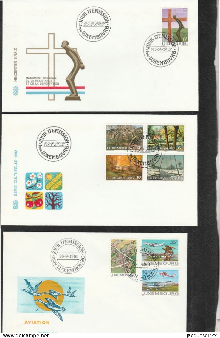 Luxembourg    .   18  FDC 's   (6 Scans)     .     O    .   Oblitéré - FDC