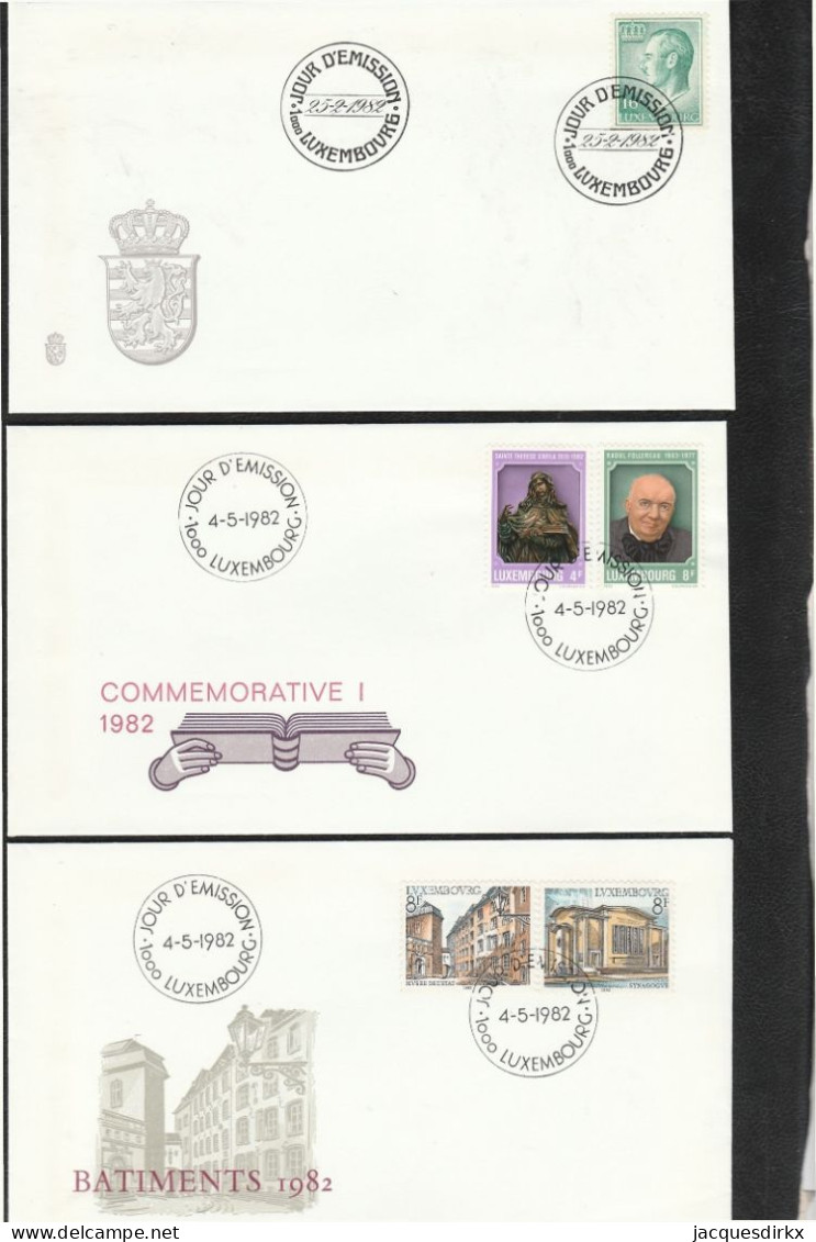 Luxembourg    .   18  FDC 's   (6 Scans)     .     O    .   Oblitéré - FDC