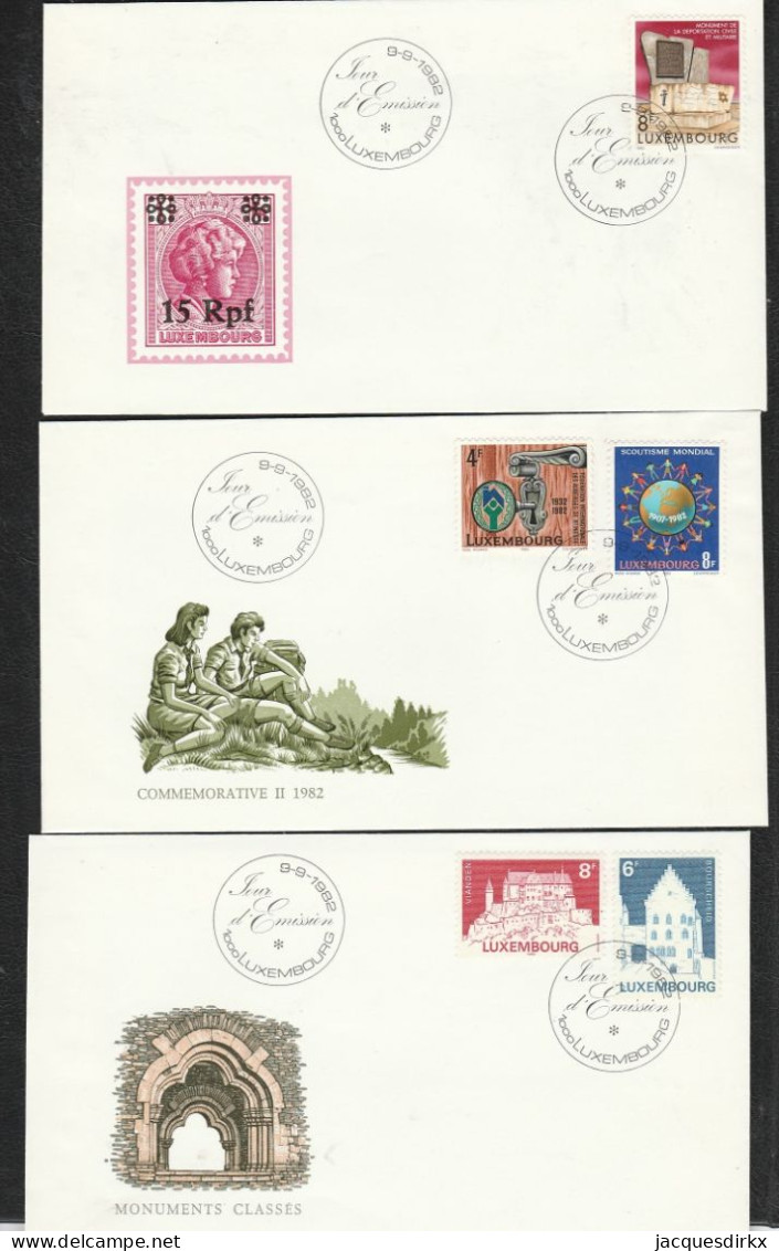 Luxembourg    .   18  FDC 's   (6 Scans)     .     O    .   Oblitéré - FDC