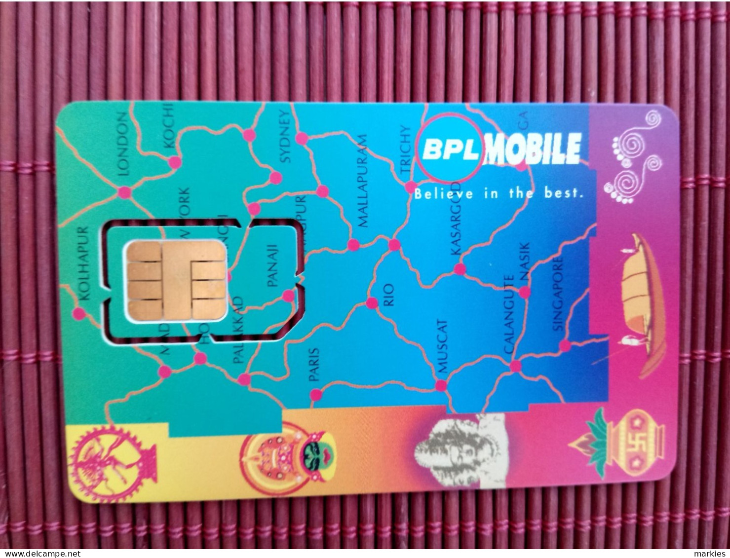 GSM Card India BPL Mobile 2 Photos Mint Rare ! - Inde