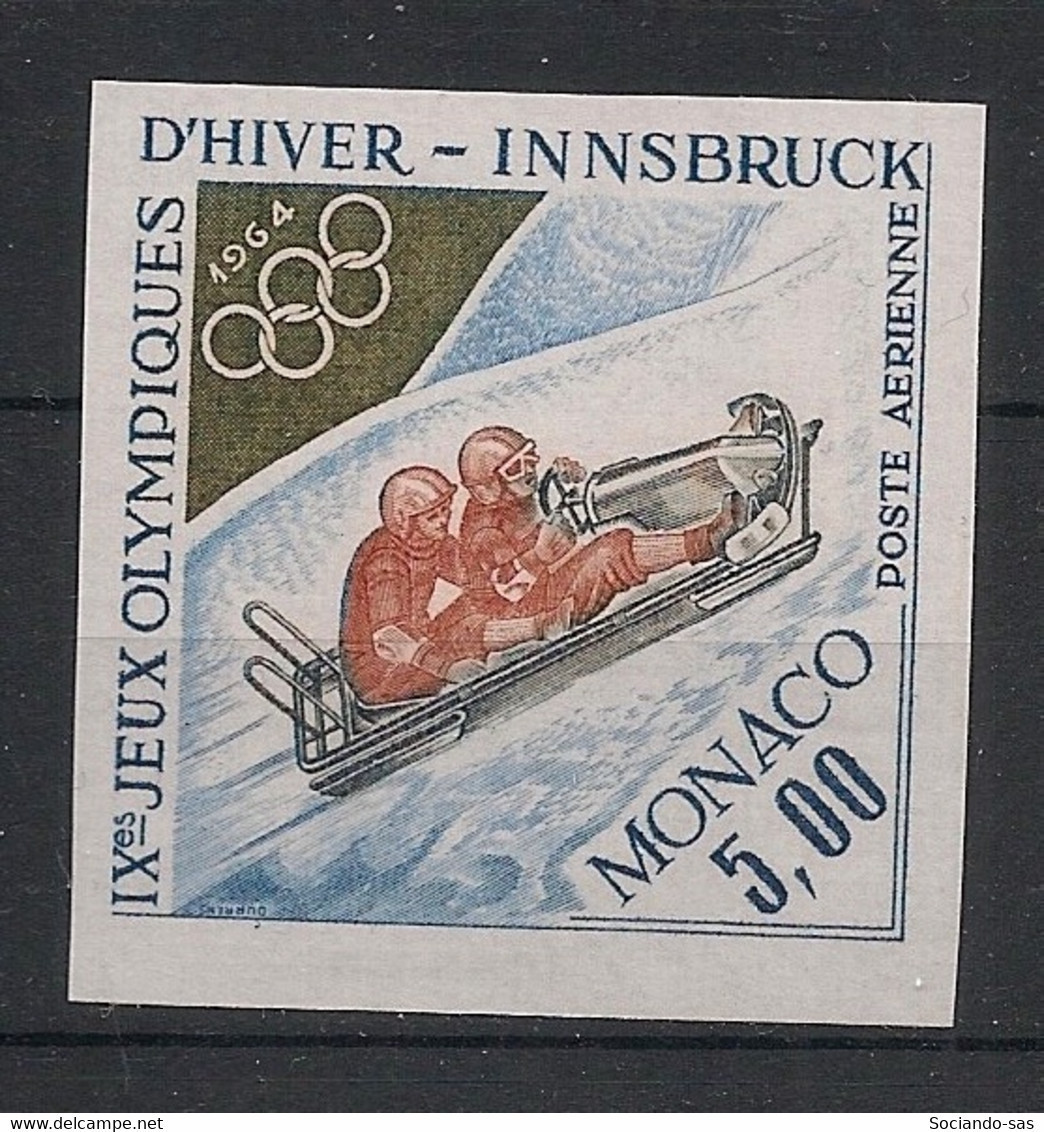 MONACO - 1964 - Poste Aérienne PA N°Yv. 83 - Olympics - Non Dentelé / Imperf. - Neuf Luxe ** / MNH / Postfrisch - Inverno1964: Innsbruck