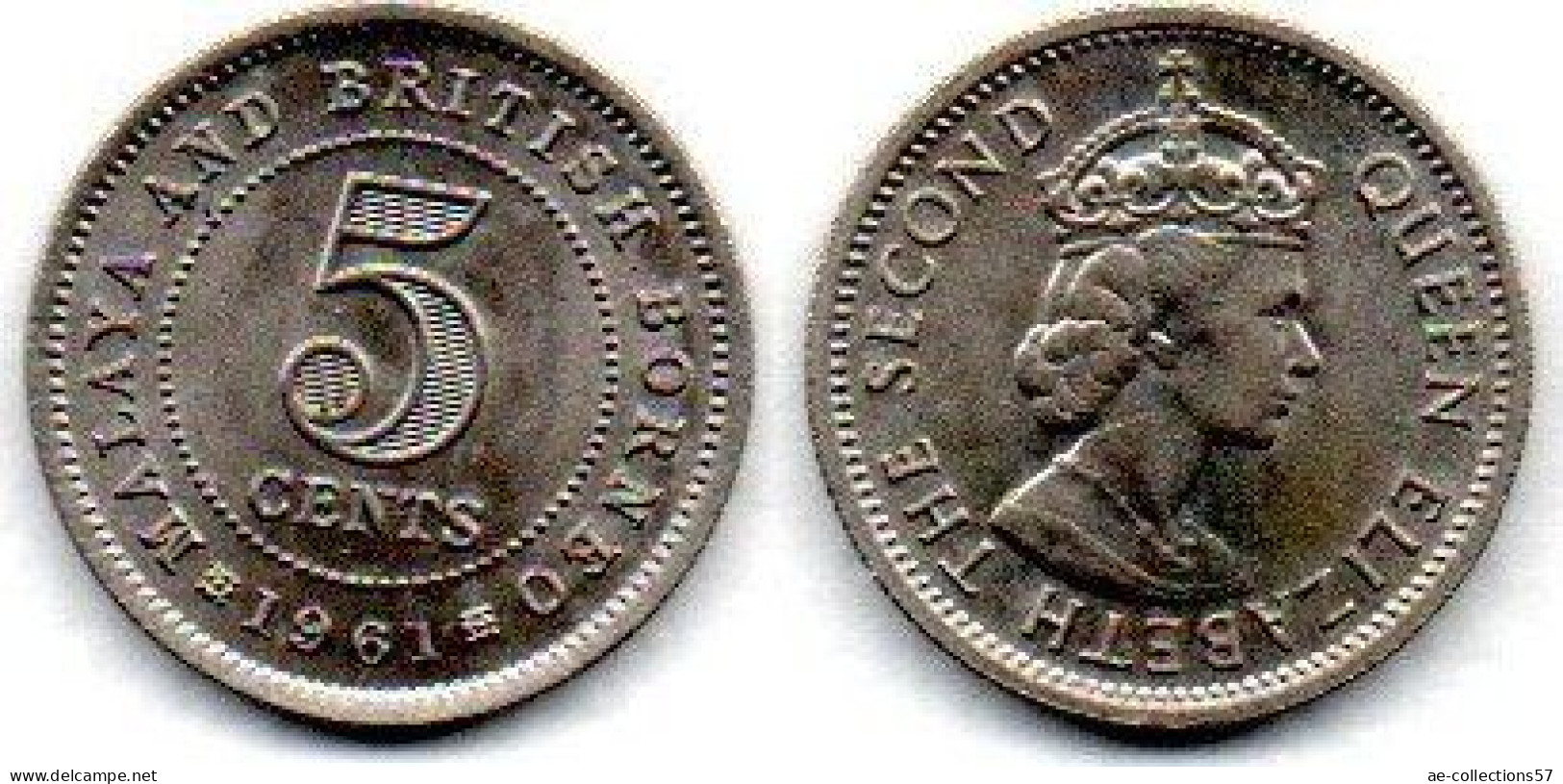 MA 27052 / Malaya Et British Bornéo 5 Cents 1961 SPL - Malaysie