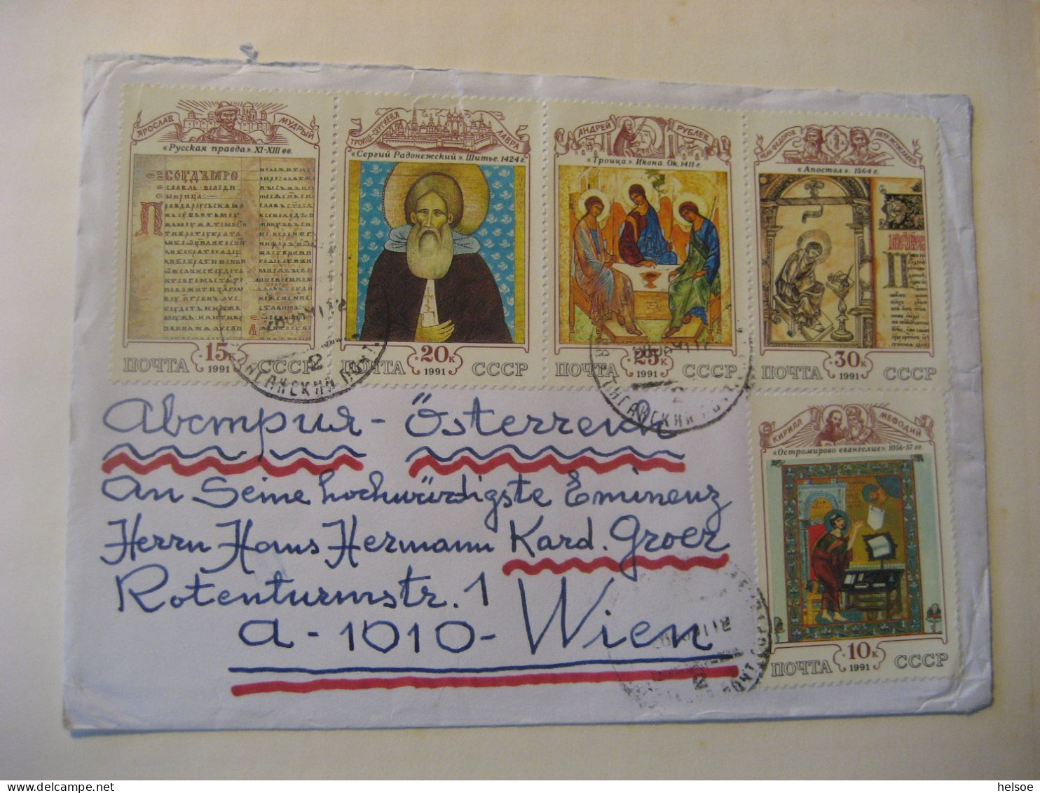 Russland- Sammlung von Frei- und Sondermarken, Blocks Briefe im Album mit 16 Seiten, ** postfrisch und gebraucht