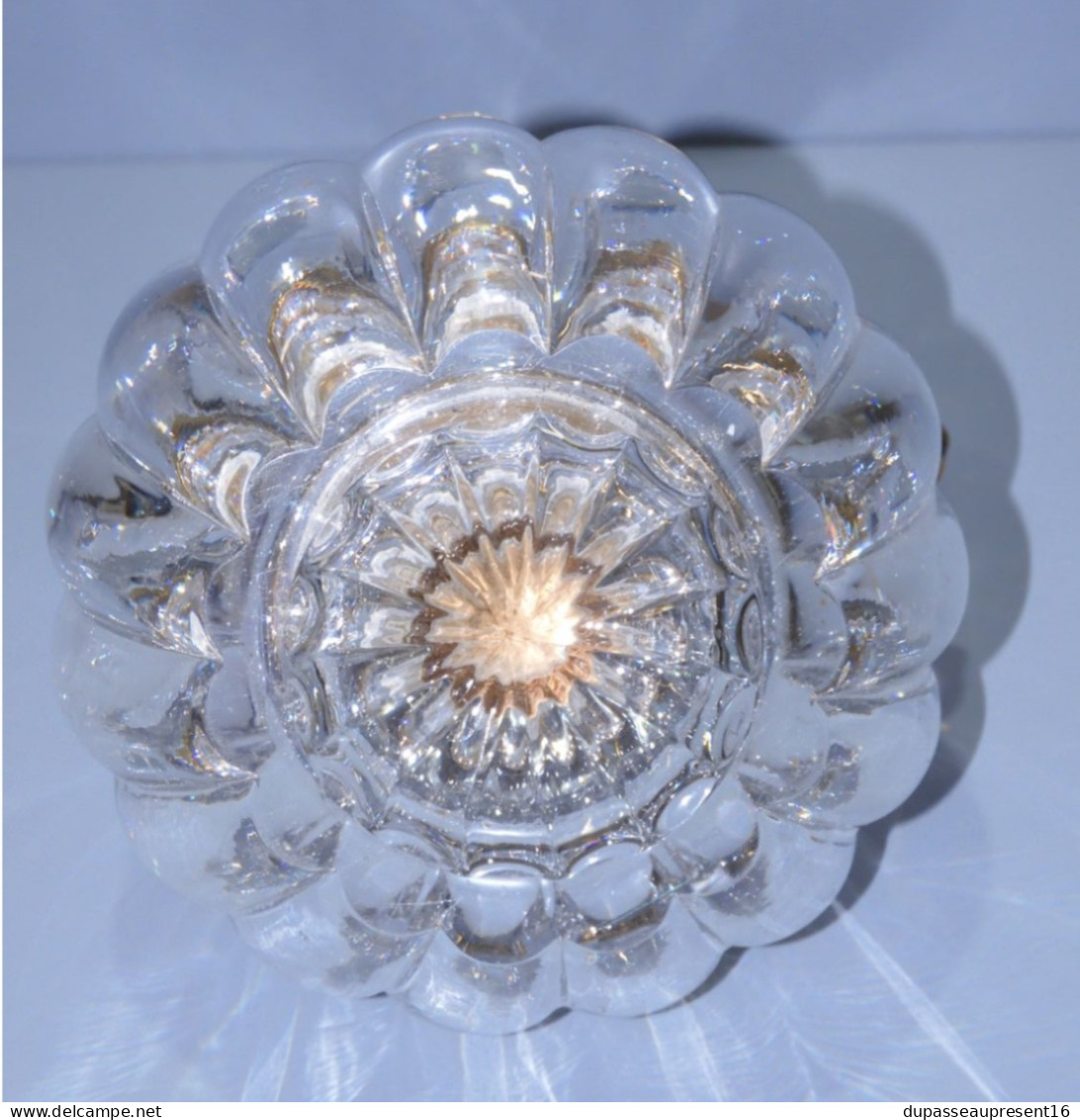 -RARE ANCIEN ENCRIER CRISTAL GODRONS essuie-plumes GD baccarat? PORTE PLUME    E