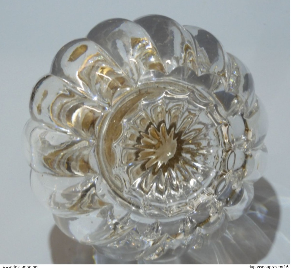 -RARE ANCIEN ENCRIER CRISTAL GODRONS essuie-plumes GD baccarat? PORTE PLUME    E