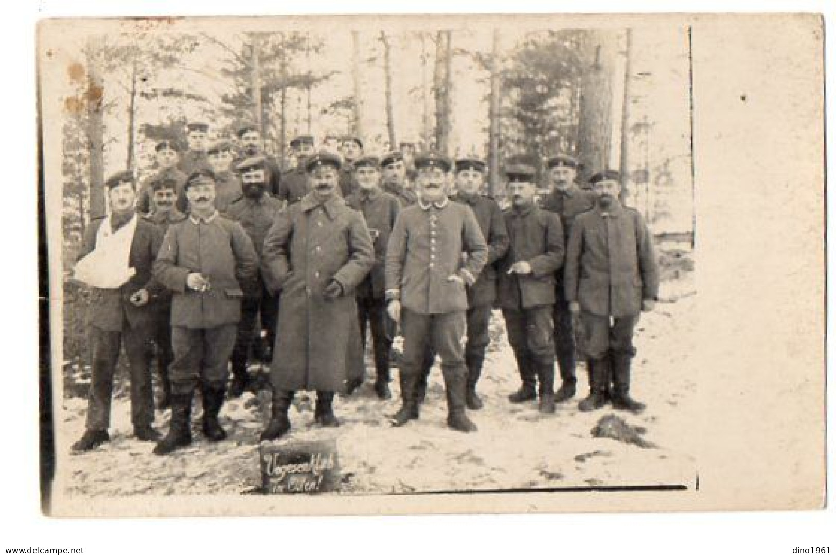 CPA 3449 - MILITARIA - Carte Photo Militaire - Deutsche Soldaten Vogesenklub Im Osten - Un Groupe De Soldats Allemands - Personnages