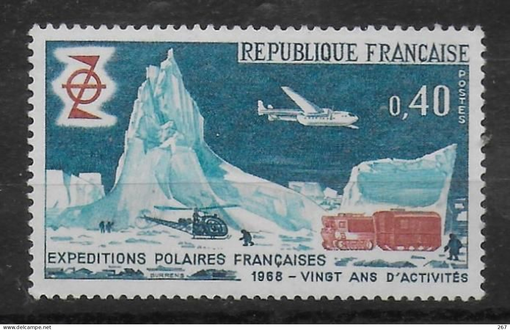 FRANCE  N° 1574  * *  Expéditions Polaires Francaises - Events & Gedenkfeiern