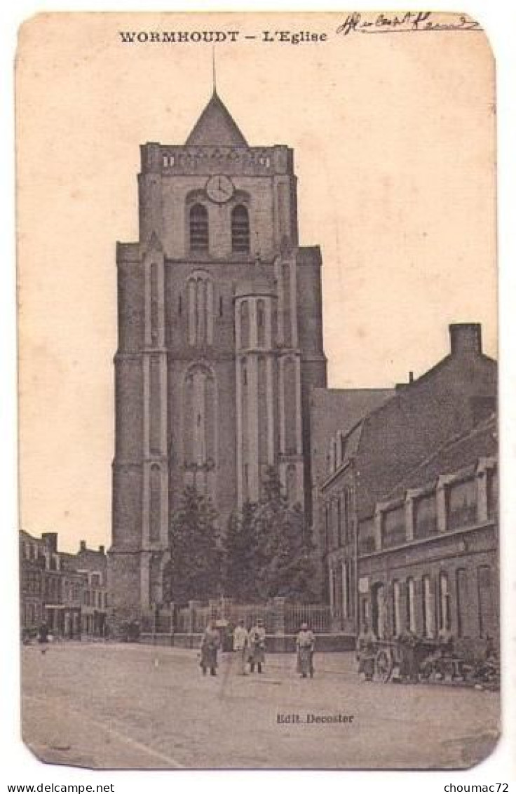 (59) 438, Wormhoudt, Decoster, L'Eglise, état !! - Wormhout