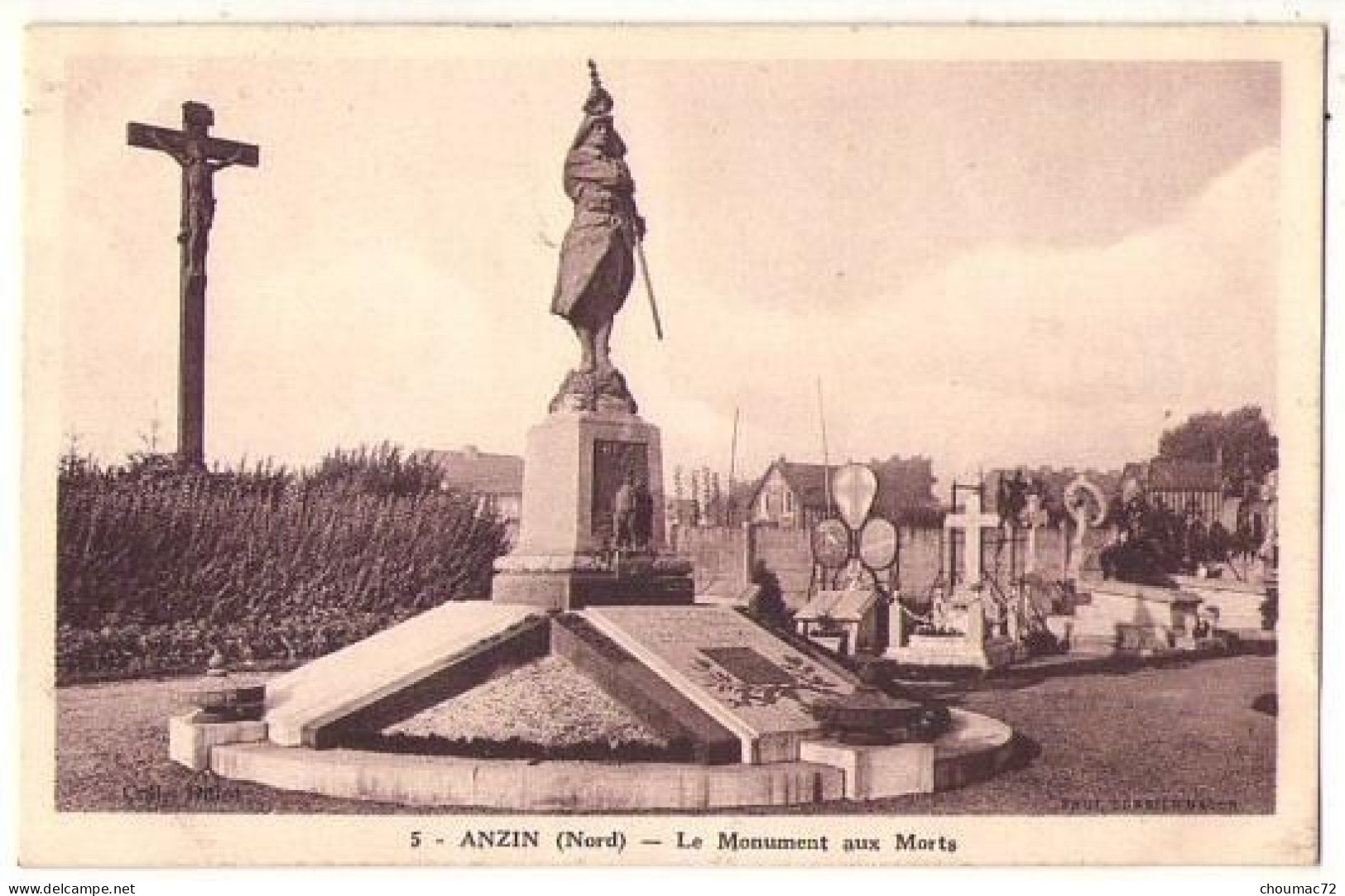 (59) 397, Anzin, Combier 5, Le Monument Aux Morts - Anzin
