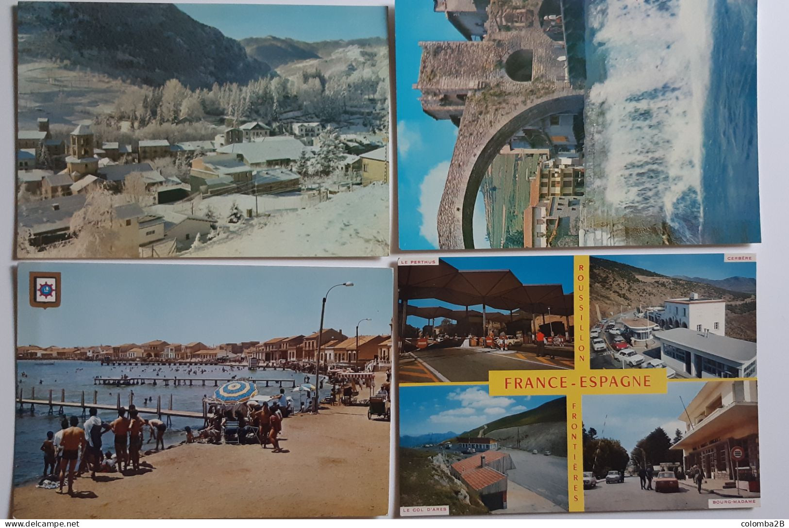 Lot De 4 Cartes Postales Vintage Ancienne Espagne - Collezioni E Lotti