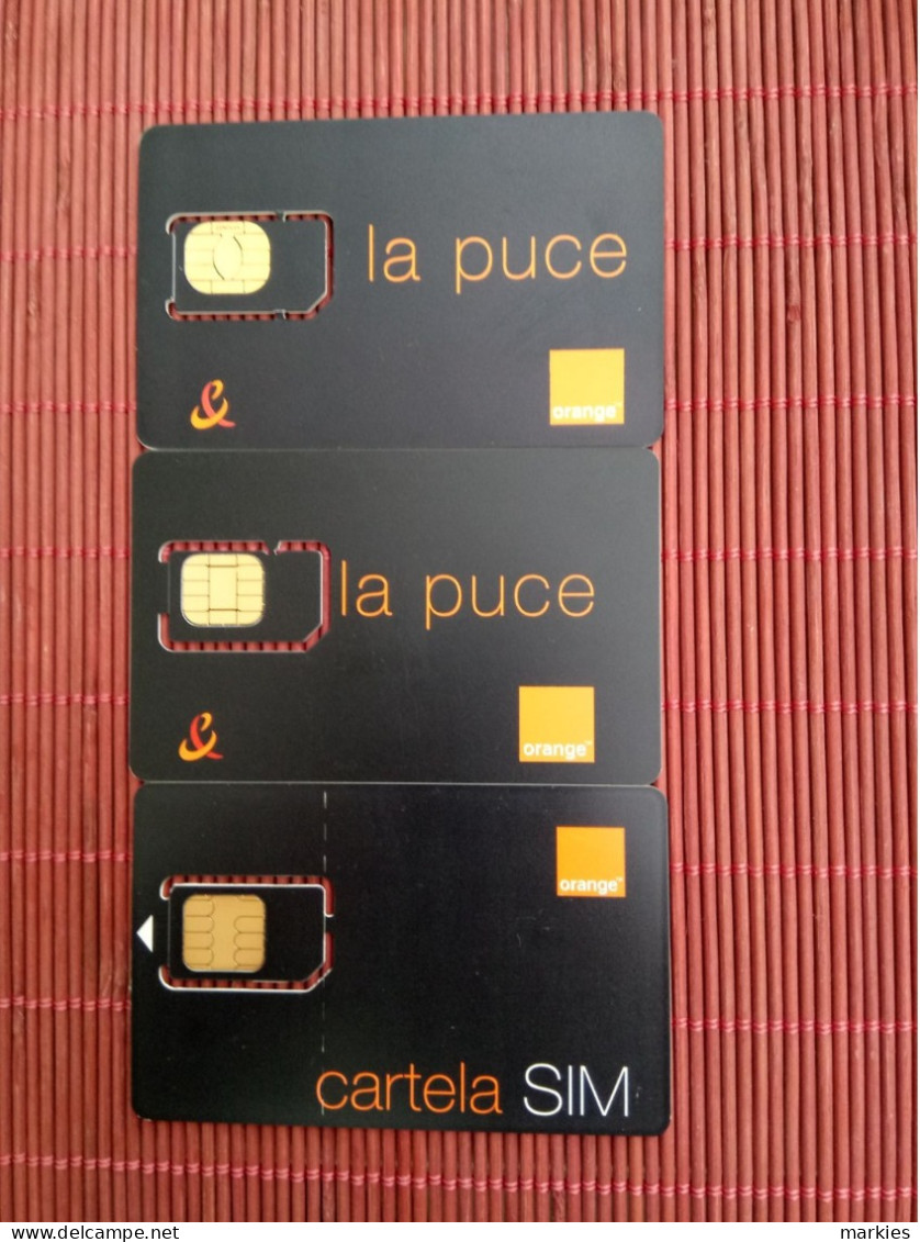 Orange 3 Gsm Cards Neuve Mint  2 Photos Rare - Nachladekarten (Handy/SIM)