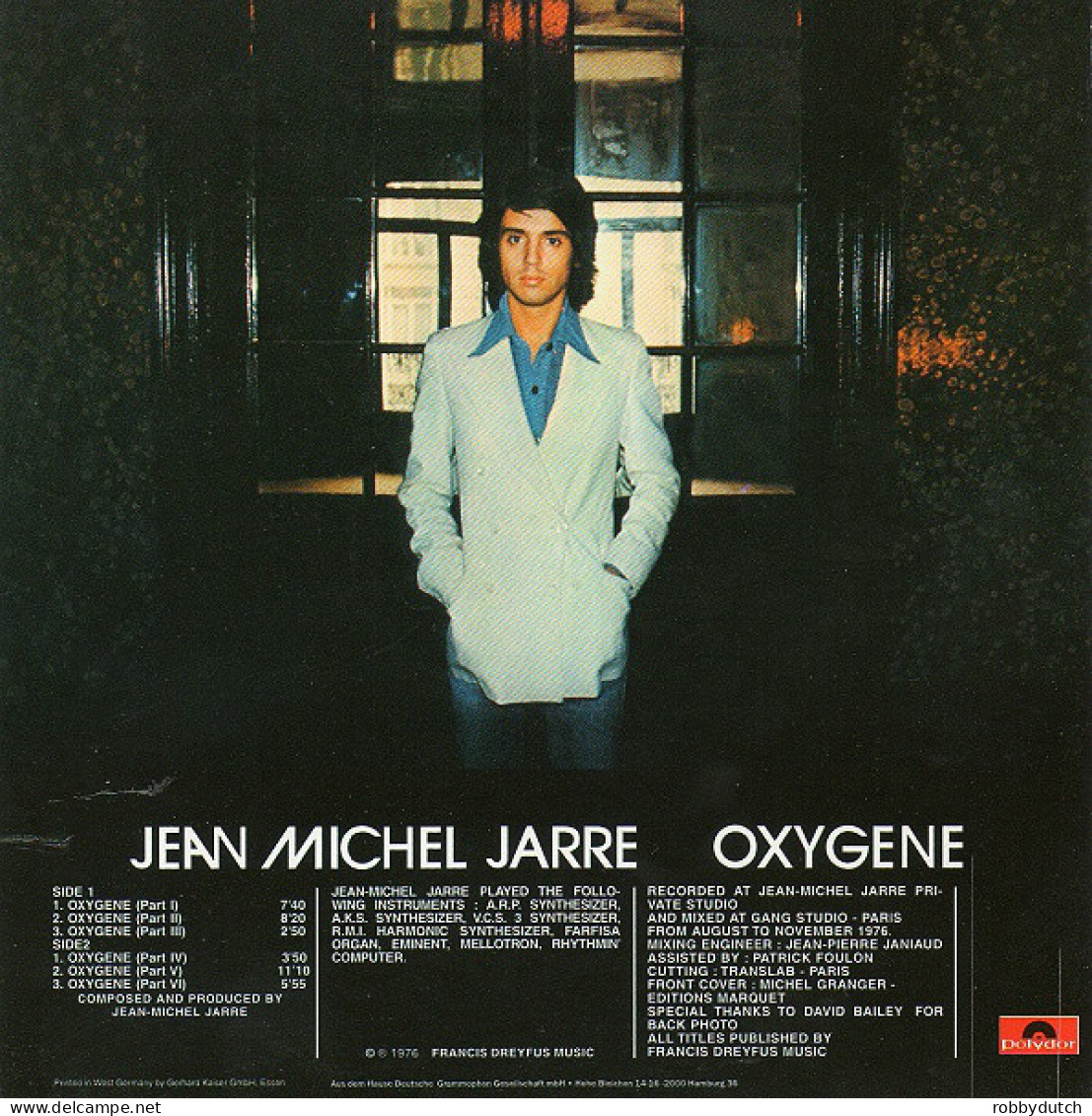 * LP *  JEAN-MICHEL JARRE -OXYGENE (Germany 1976 EX) - Instrumental